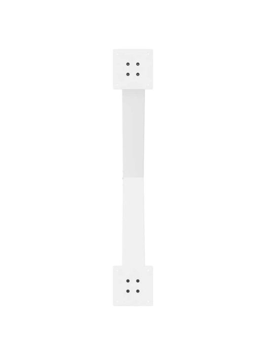 Ruokapöydän jalat x-muotoiset 2 kpl valkoinen 90x(72-73) cm teräs