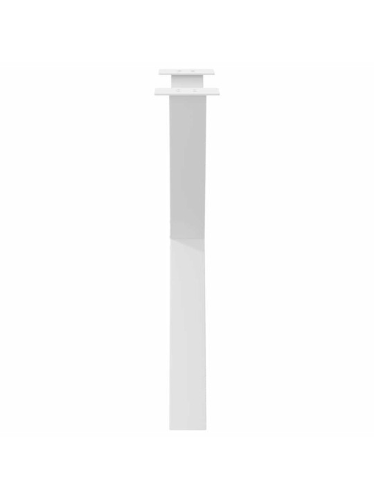 Ruokapöydän jalat x-muotoiset 3 kpl valkoinen 70x(72-73) cm teräs