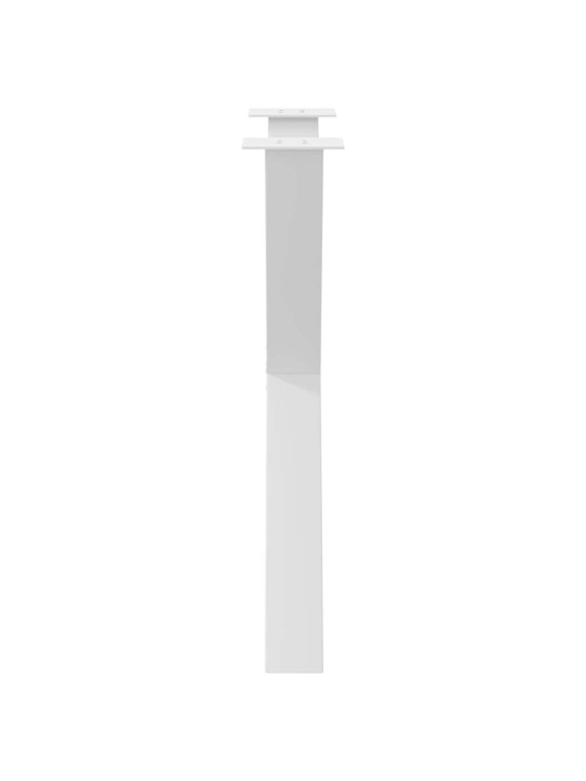 Ruokapöydän jalat x-muotoiset 3 kpl valkoinen 80x(72-73) cm teräs