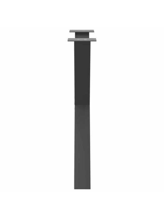 Ruokapöydän jalat x-muotoiset 3 kpl antrasiitti 80x(72-73) cm teräs