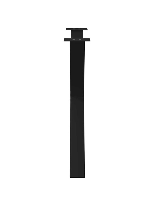 Ruokapöydän jalat x-muotoiset 3 kpl musta 90x(72-73) cm teräs