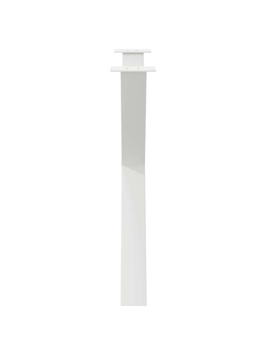 Ruokapöydän jalat x-muotoiset 3 kpl valkoinen 90x(72-73) cm teräs