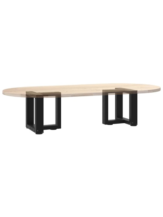 Sohvapöydän jalat t-muotoiset 2 kpl musta 30x25x(30-31) cm teräs