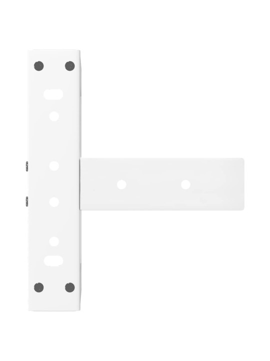 Sohvapöydän jalat t-muotoiset 2 kpl valkoinen 30x25x(30-31) cm teräs