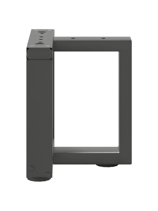 Sohvapöydän jalat t-muotoiset 2 kpl antrasiitti 30x25x(30-31) cm teräs
