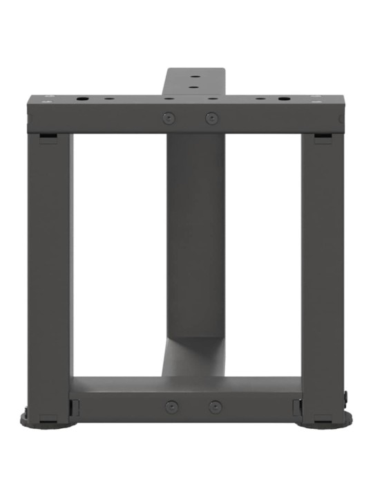Sohvapöydän jalat t-muotoiset 2 kpl antrasiitti 30x25x(30-31) cm teräs