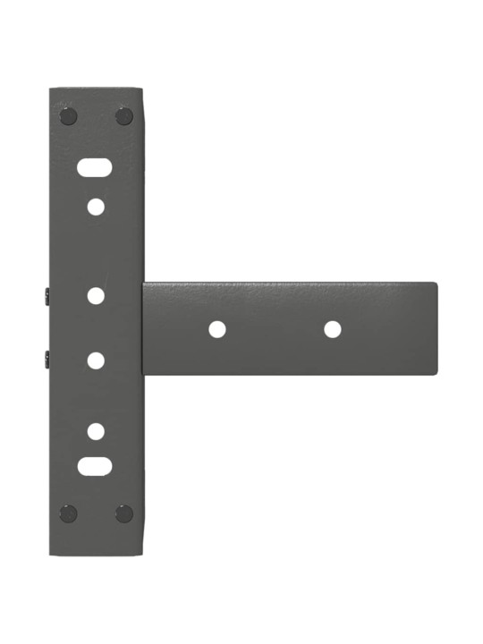 Sohvapöydän jalat t-muotoiset 2 kpl antrasiitti 30x25x(30-31) cm teräs