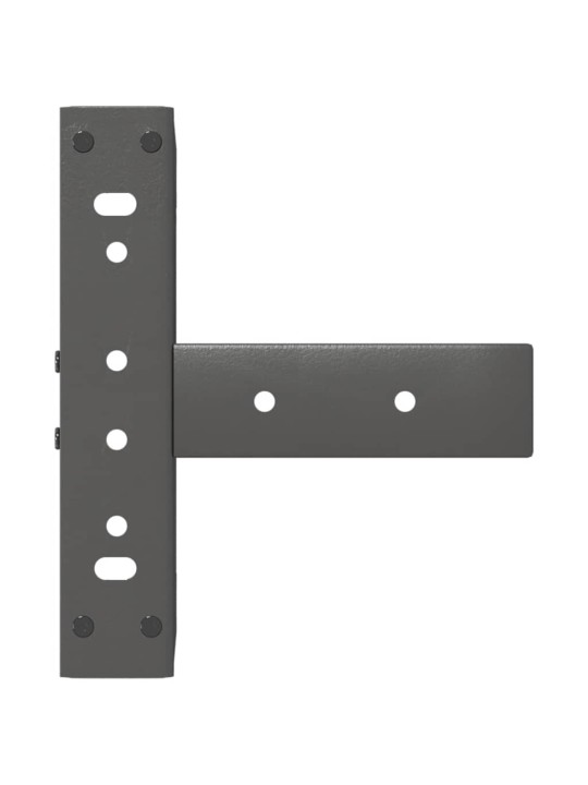 Sohvapöydän jalat t-muotoiset 2 kpl antrasiitti 30x25x(30-31) cm teräs
