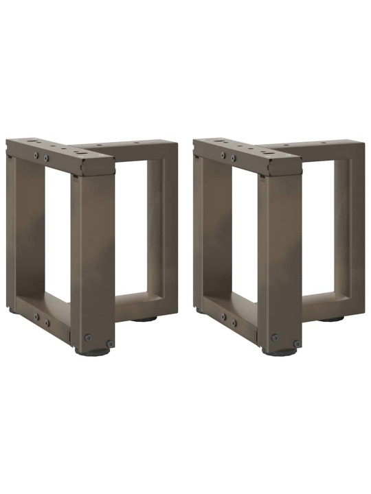Sohvapöydän jalat t-muotoiset 2 kpl musta 30x25x(30-31) cm teräs