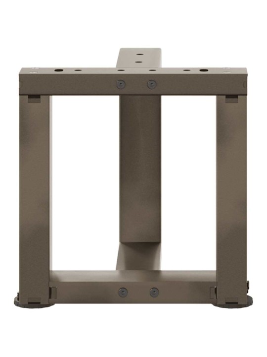 Sohvapöydän jalat t-muotoiset 2 kpl musta 30x25x(30-31) cm teräs