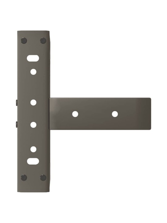Sohvapöydän jalat t-muotoiset 2 kpl musta 30x25x(30-31) cm teräs