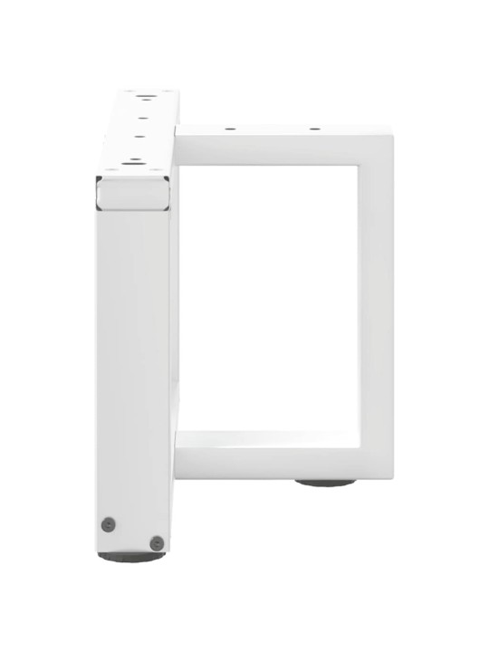 Sohvapöydän jalat t-muotoiset 2 kpl valkoinen 40x25x(30-31) cm teräs