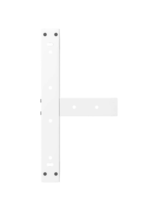 Sohvapöydän jalat t-muotoiset 2 kpl valkoinen 40x25x(30-31) cm teräs