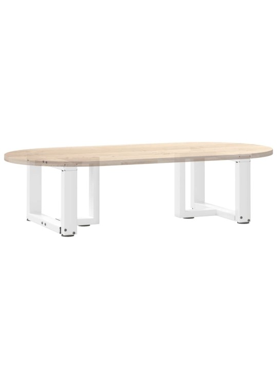 Sohvapöydän jalat t-muotoiset 2 kpl valkoinen 40x25x(30-31) cm teräs