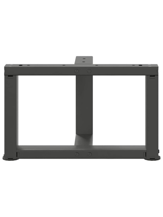 Sohvapöydän jalat t-muotoiset 2 kpl antrasiitti 40x25x(30-31) cm teräs