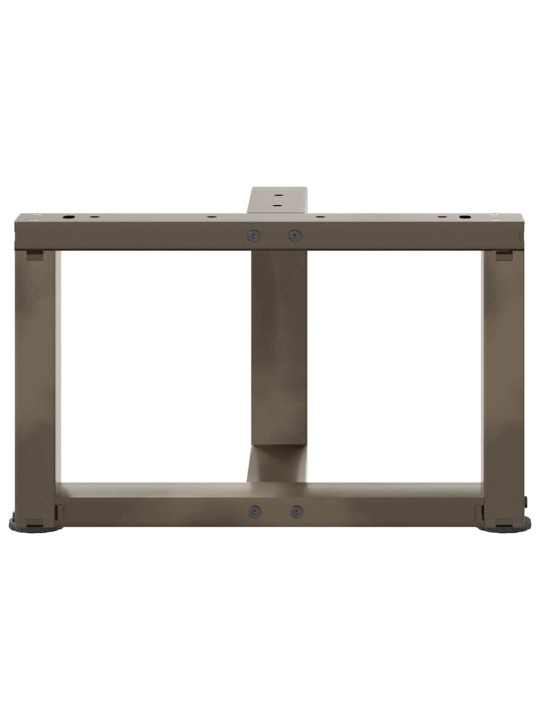 Sohvapöydän jalat t-muotoiset 2 kpl musta 40x25x(30-31) cm teräs