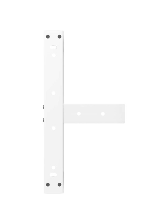 Sohvapöydän jalat t-muotoiset 2 kpl valkoinen 50x25x(30-31) cm teräs