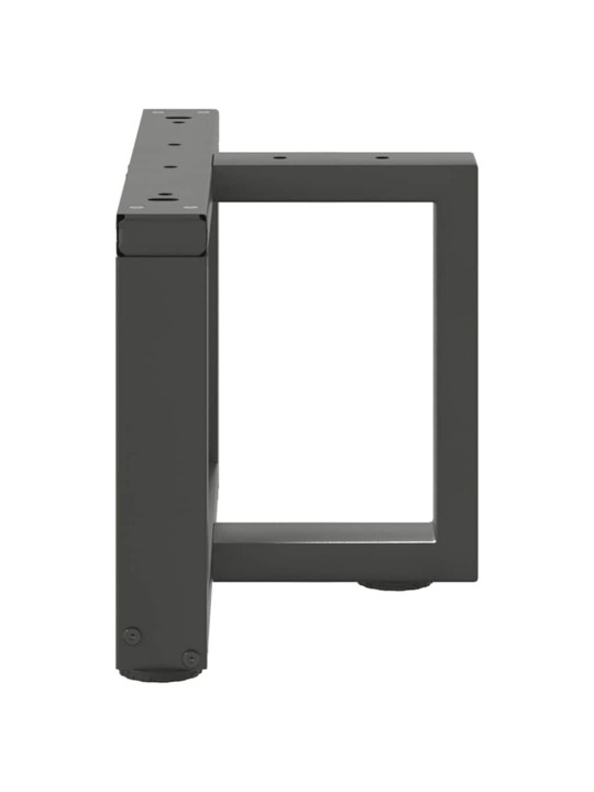 Sohvapöydän jalat t-muotoiset 2 kpl antrasiitti 50x25x(30-31) cm teräs