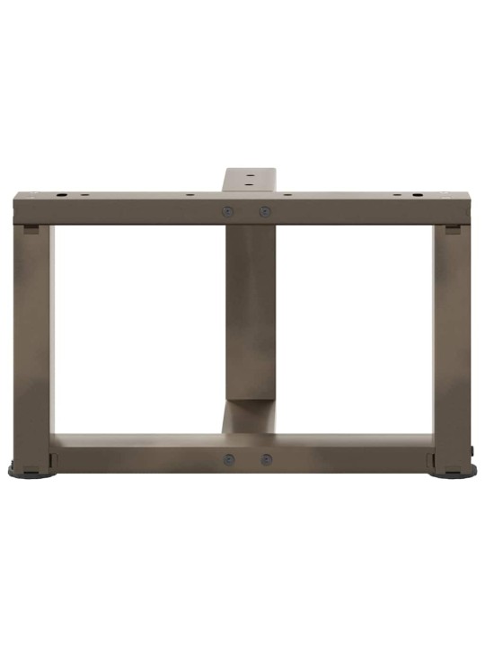 Sohvapöydän jalat t-muotoiset 2 kpl musta 50x25x(30-31) cm teräs