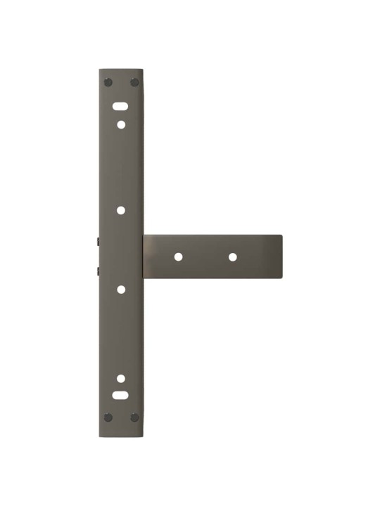 Sohvapöydän jalat t-muotoiset 2 kpl musta 50x25x(30-31) cm teräs