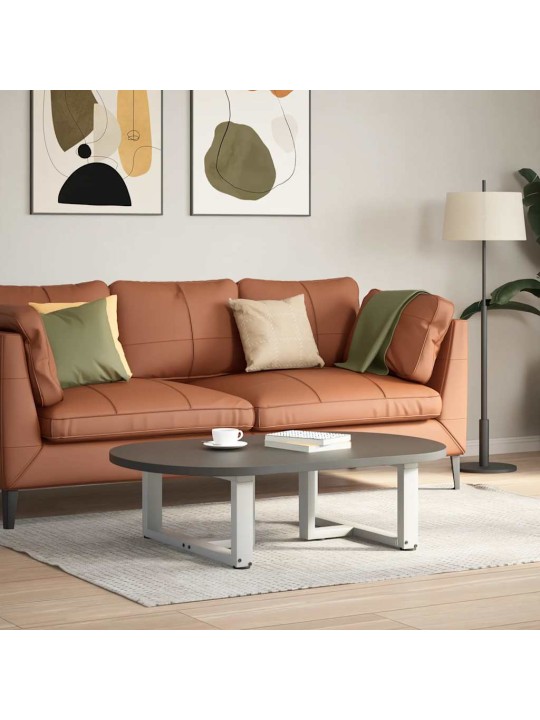 Sohvapöydän jalat t-muotoiset 2 kpl valkoinen 60x25x(30-31) cm teräs
