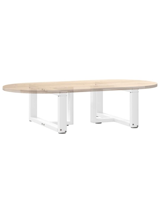 Sohvapöydän jalat t-muotoiset 2 kpl valkoinen 60x25x(30-31) cm teräs