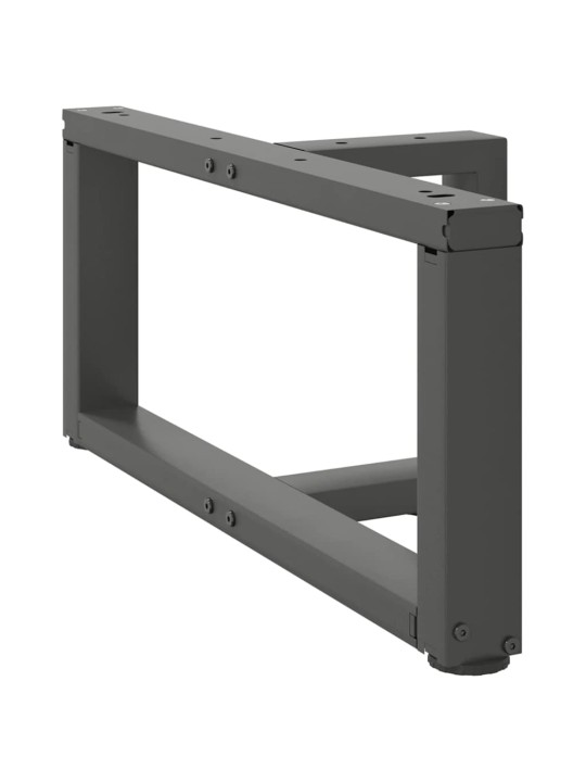 Sohvapöydän jalat t-muotoiset 2 kpl antrasiitti 60x25x(30-31) cm teräs