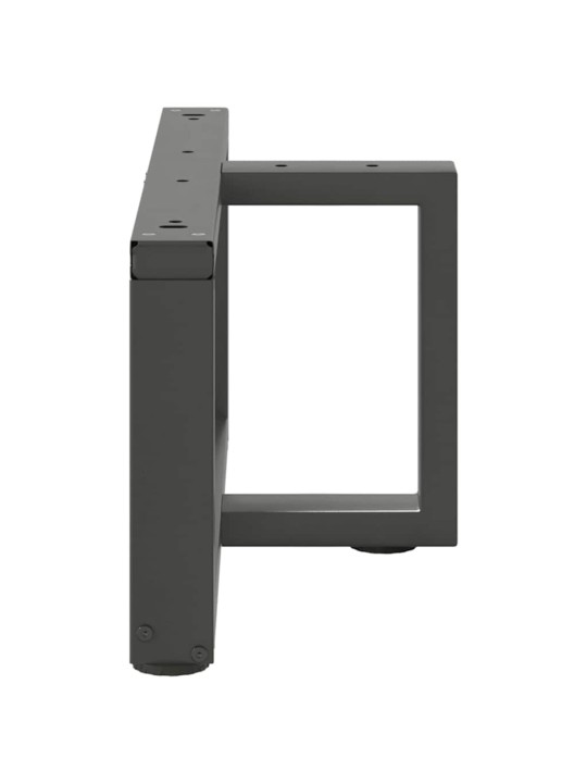 Sohvapöydän jalat t-muotoiset 2 kpl antrasiitti 60x25x(30-31) cm teräs
