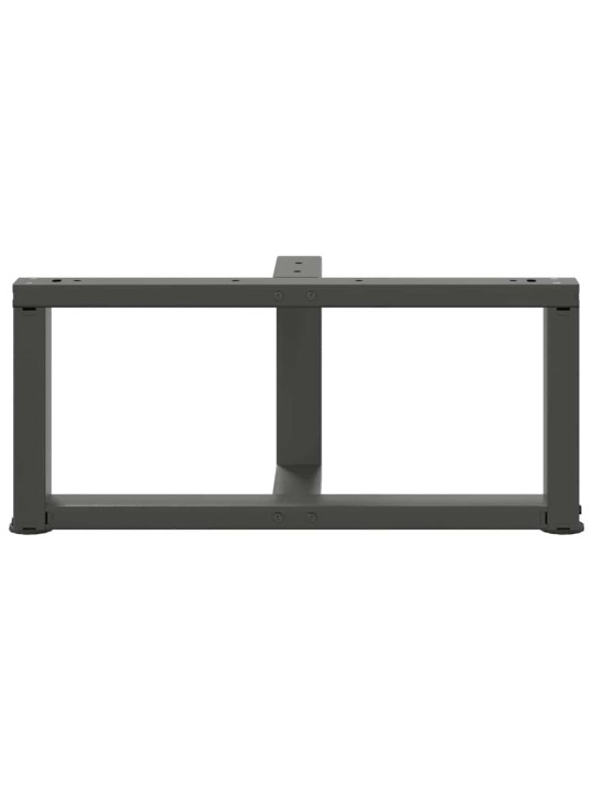 Sohvapöydän jalat t-muotoiset 2 kpl antrasiitti 60x25x(30-31) cm teräs
