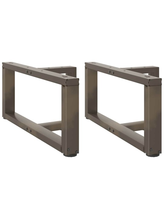 Sohvapöydän jalat t-muotoiset 2 kpl musta 60x25x(30-31) cm teräs