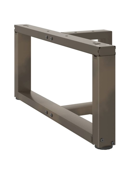 Sohvapöydän jalat t-muotoiset 2 kpl musta 60x25x(30-31) cm teräs