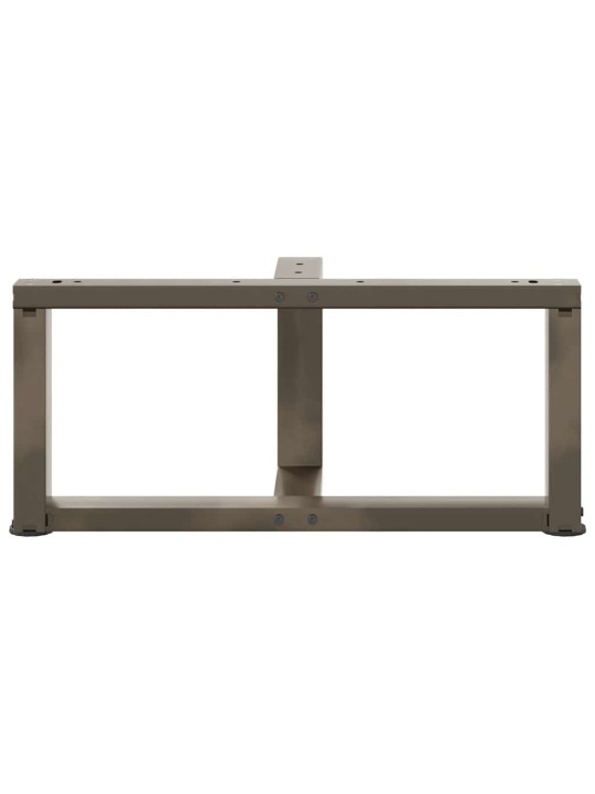 Sohvapöydän jalat t-muotoiset 2 kpl musta 60x25x(30-31) cm teräs