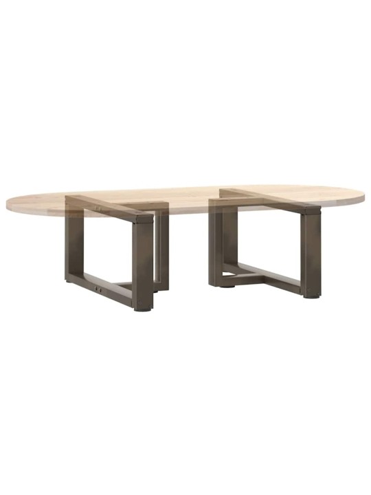 Sohvapöydän jalat t-muotoiset 2 kpl musta 60x25x(30-31) cm teräs
