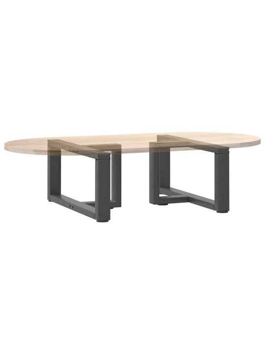 Sohvapöydän jalat t-muotoiset 2 kpl antrasiitti 70x25x(30-31) cm teräs