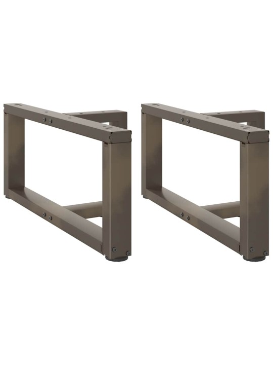 Sohvapöydän jalat t-muotoiset 2 kpl musta 70x25x(30-31) cm teräs