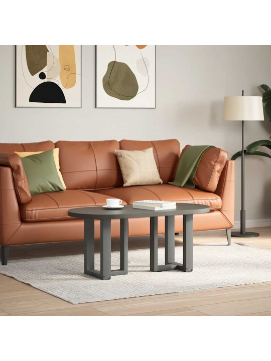 Sohvapöydän jalat t-muotoiset 2 kpl antrasiitti 28x25x(42-43) cm teräs