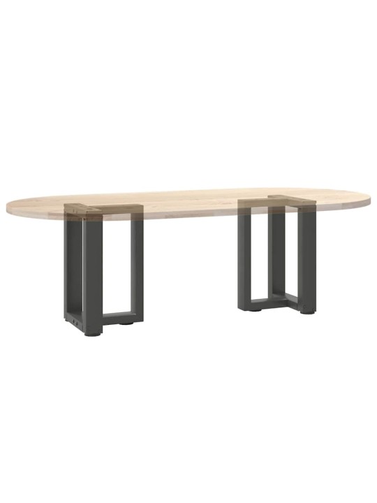 Sohvapöydän jalat t-muotoiset 2 kpl antrasiitti 28x25x(42-43) cm teräs