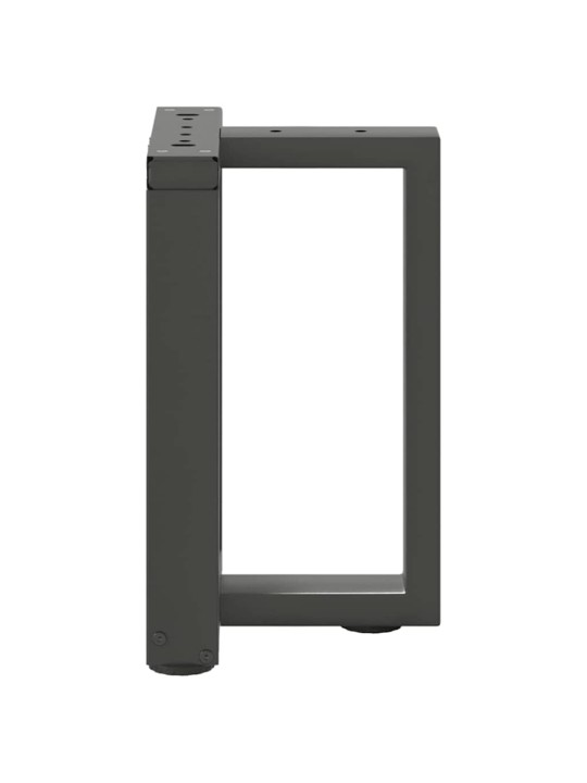 Sohvapöydän jalat t-muotoiset 2 kpl antrasiitti 38x25x(42-43) cm teräs