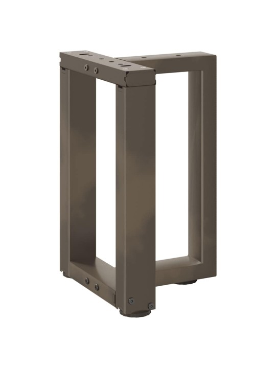 Sohvapöydän jalat t-muotoiset 2 kpl musta 38x25x(42-43) cm teräs