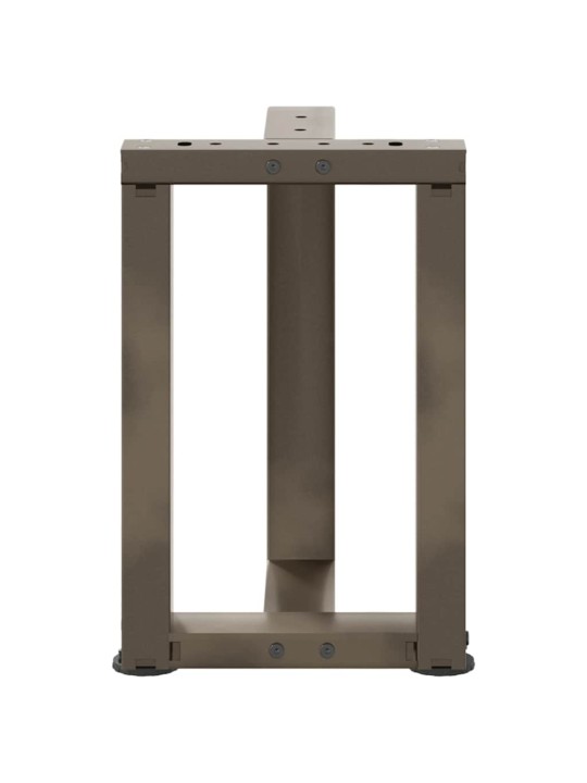 Sohvapöydän jalat t-muotoiset 2 kpl musta 38x25x(42-43) cm teräs