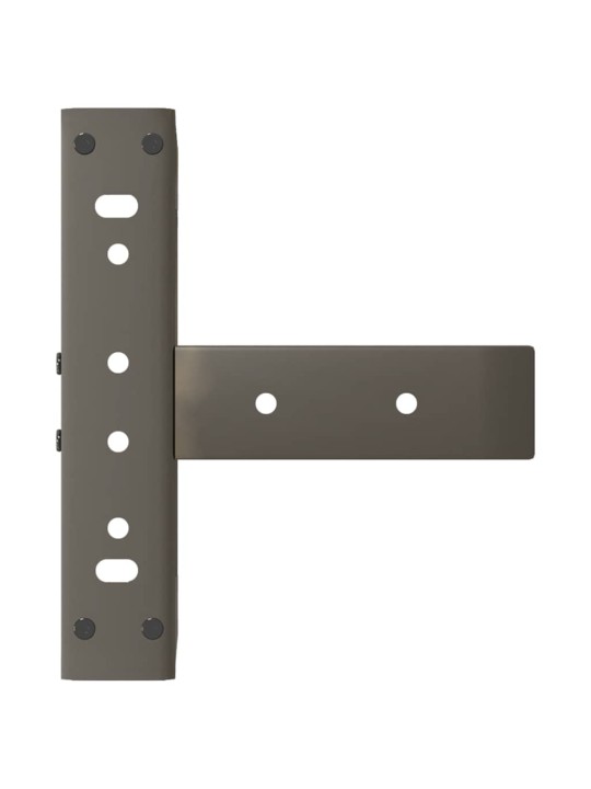 Sohvapöydän jalat t-muotoiset 2 kpl musta 38x25x(42-43) cm teräs