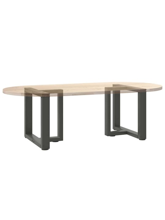 Sohvapöydän jalat t-muotoiset 2 kpl antrasiitti 50x25x(42-43) cm teräs