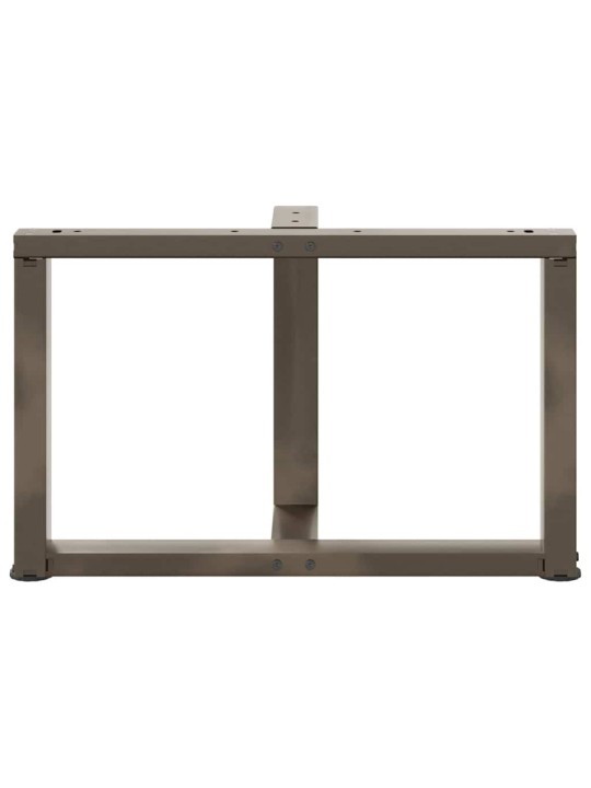 Sohvapöydän jalat t-muotoiset 2 kpl musta 60x25x(42-43) cm teräs
