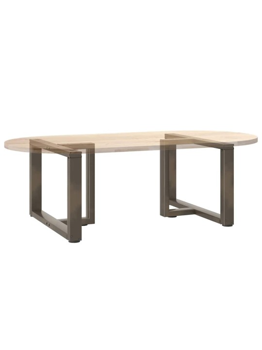 Sohvapöydän jalat t-muotoiset 2 kpl musta 60x25x(42-43) cm teräs