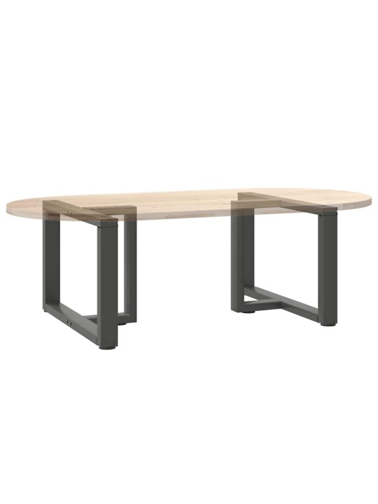 Sohvapöydän jalat t-muotoiset 2 kpl antrasiitti 70x25x(42-43) cm teräs