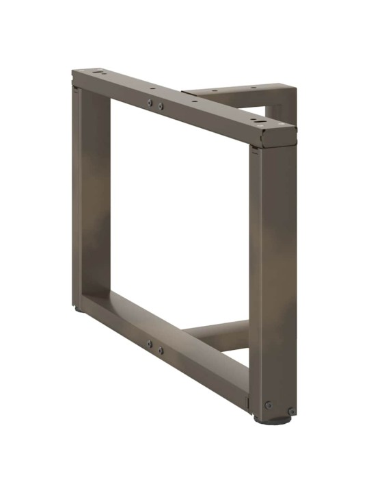 Sohvapöydän jalat t-muotoiset 2 kpl musta 70x25x(42-43) cm teräs