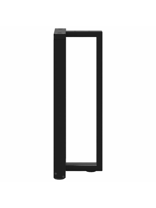Konsolipöydän jalat t-muotoiset 2 kpl musta 25x28x(72-73) cm teräs