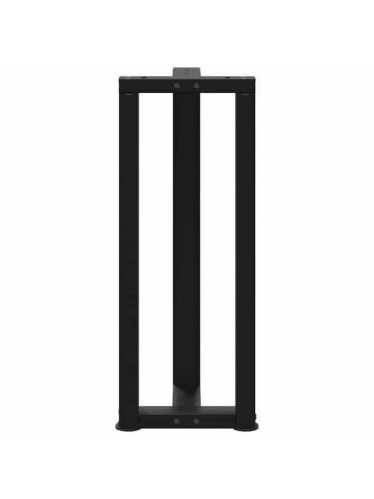 Konsolipöydän jalat t-muotoiset 2 kpl musta 25x28x(72-73) cm teräs