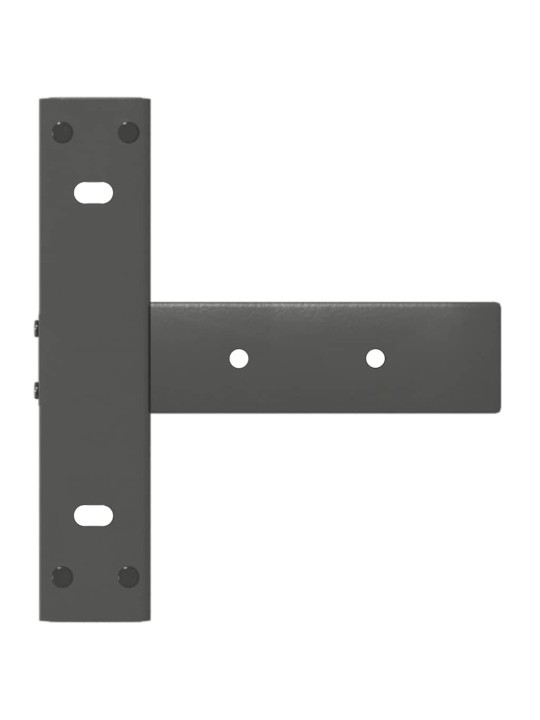 Konsolipöydän jalat t-muotoiset 2 kpl antrasiitti 25x28x(72-73) cm teräs