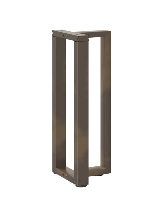 Konsolipöydän jalat t-muotoiset 2 kpl musta 25x28x(72-73) cm teräs